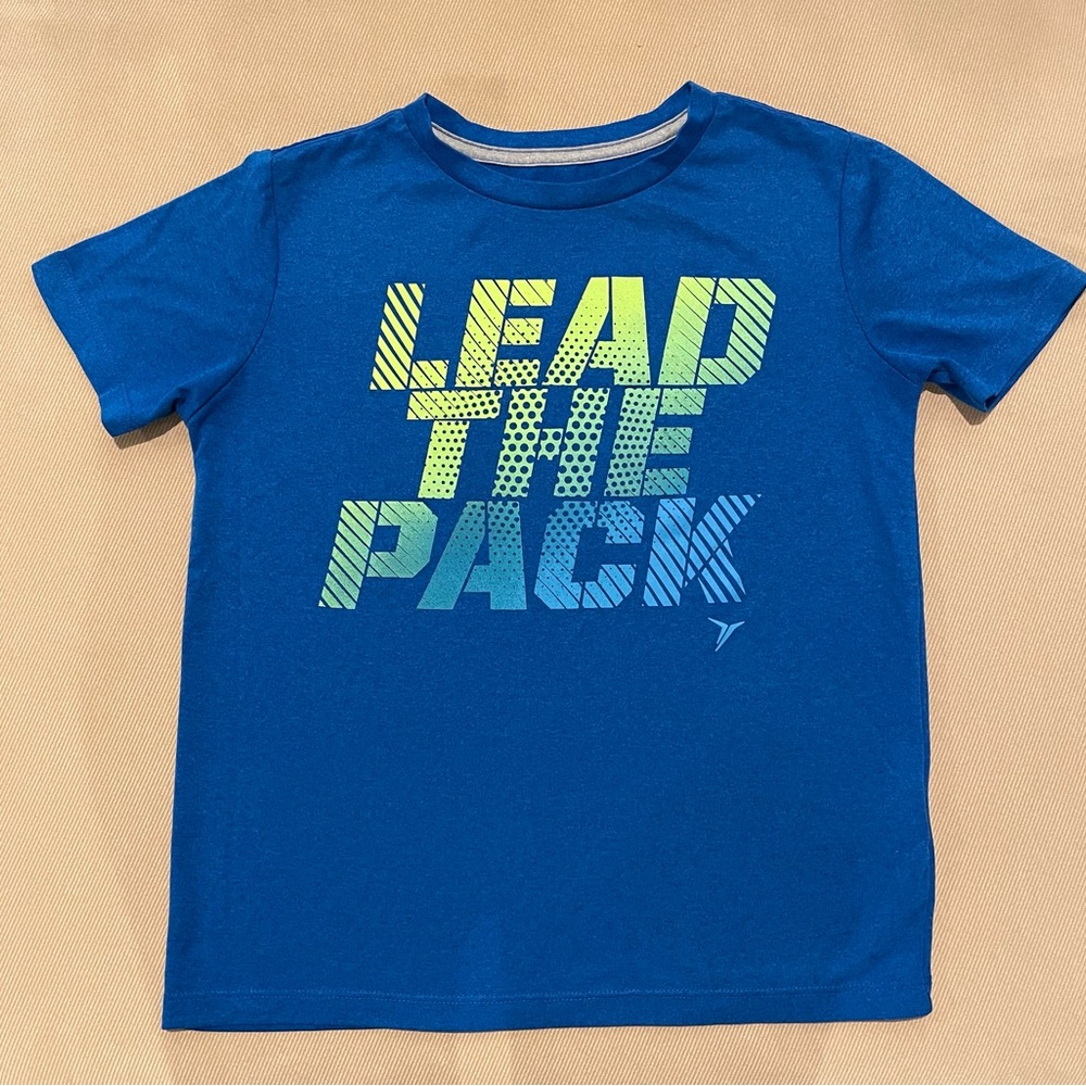 Old Navy Active “Lead The Pack” Blue T-Shirt Size Medium (8)